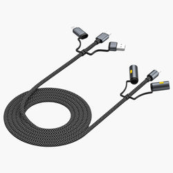 Image of 240W Multi - Functional Fast Charging Cable | Compatible with Phones, Tablets, Laptops | Supports Emergency Lighting and SOS Mode - OUTOGOO