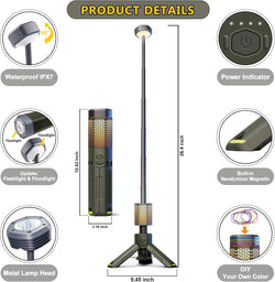 Image of Extendable Camping Lantern with Adjustable Color Temperature & Power Bank - OUTOGOO