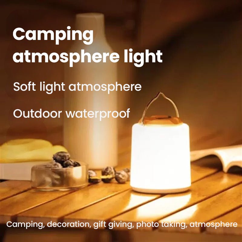 LED Camping Lamp Retro Hanging Lamp Portable Camping Light Rechargeable Outdoor Light Lantern Emergency Lighting Tent Light - OUTOGOO