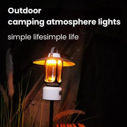 Image of Waterproof Retro Camping Lantern - USB Rechargeable, Portable Tent Light & Flashlight - OUTOGOO