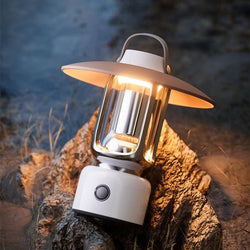 Image of Waterproof Retro Camping Lantern - USB Rechargeable, Portable Tent Light & Flashlight - OUTOGOO