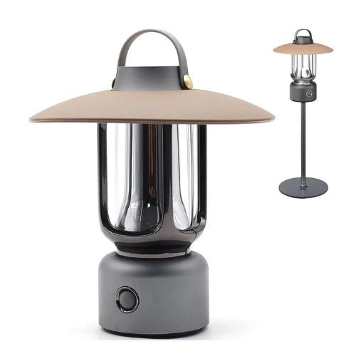 Waterproof Retro Camping Lantern - USB Rechargeable, Portable Tent Light & Flashlight - OUTOGOO